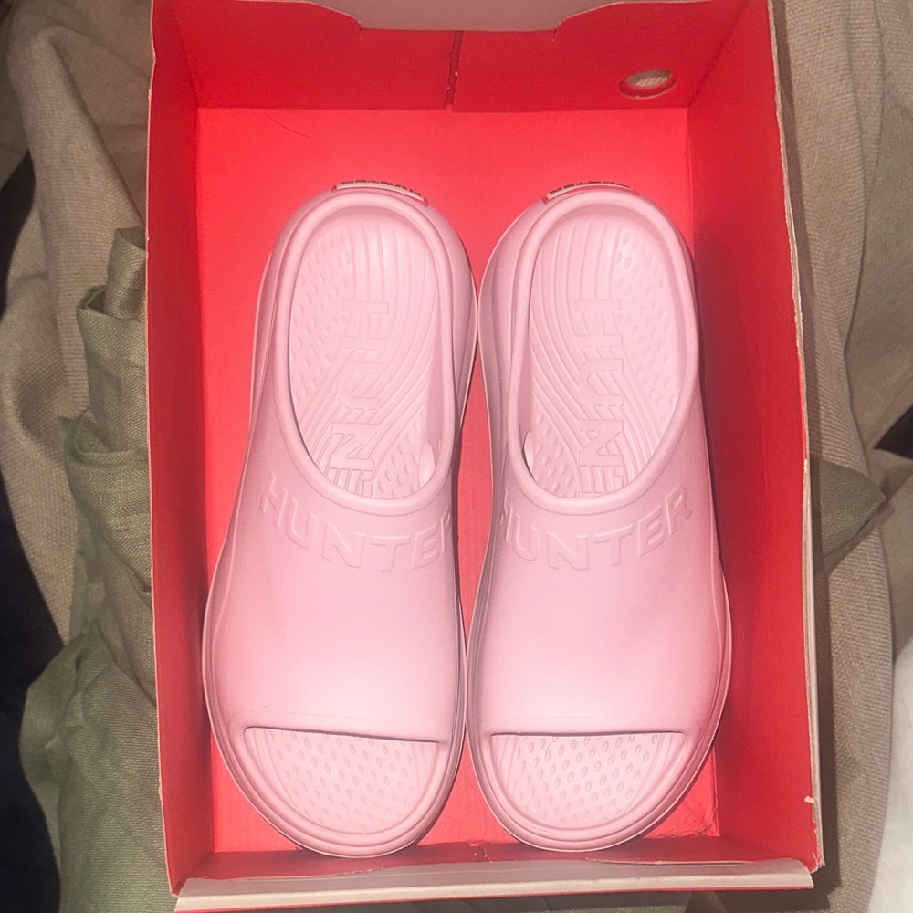 Hunter Slip-On Slide Sandals